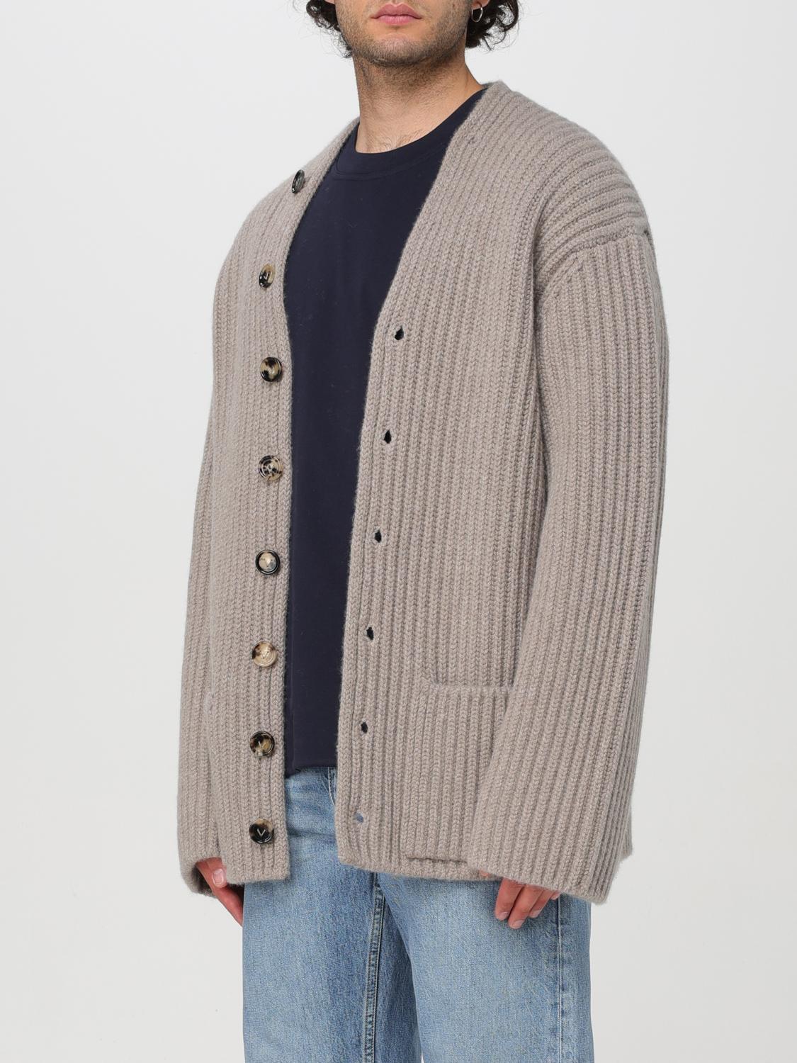 Bottega Veneta Gray Wool Zip-Up Cardigan