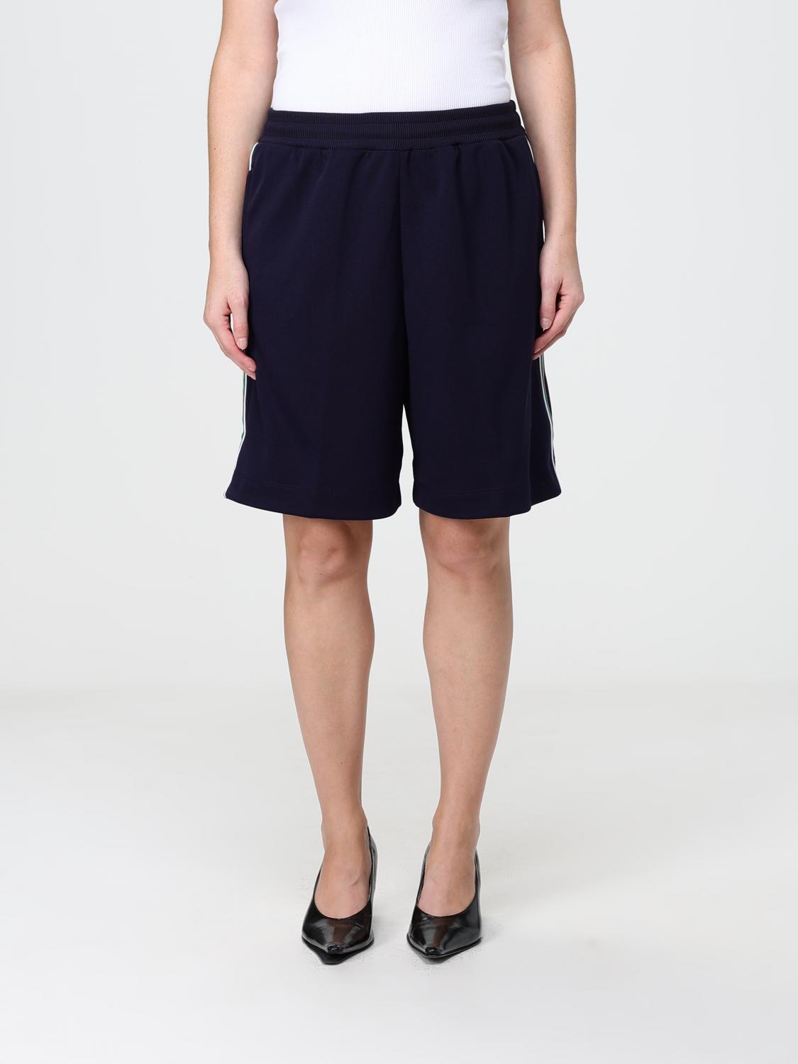 GUCCI Blue Cotton Logo Short Shorts