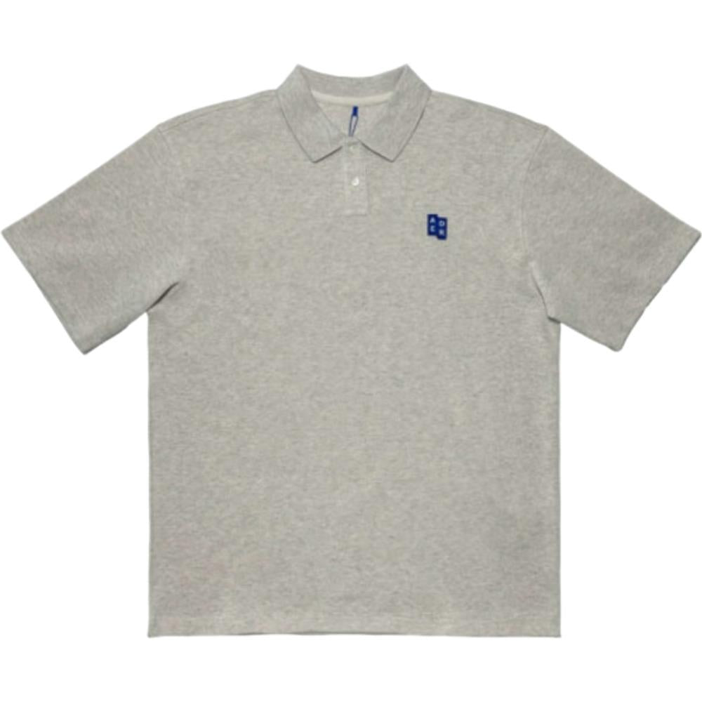 ADER ERROR Oatmeal Significant TRS Tag Polo T-Shirt for Men BO42FYPL0201OT