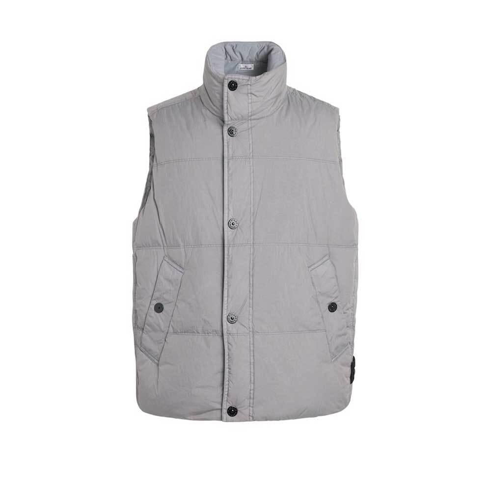 STONE ISLAND Crinkle Reps Antidrop Puffer Vest Green Men's