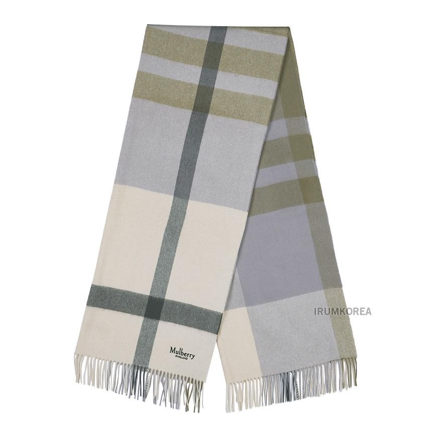 Mulberry Women’s Large Check Wool Scarf VS4295 889 W563