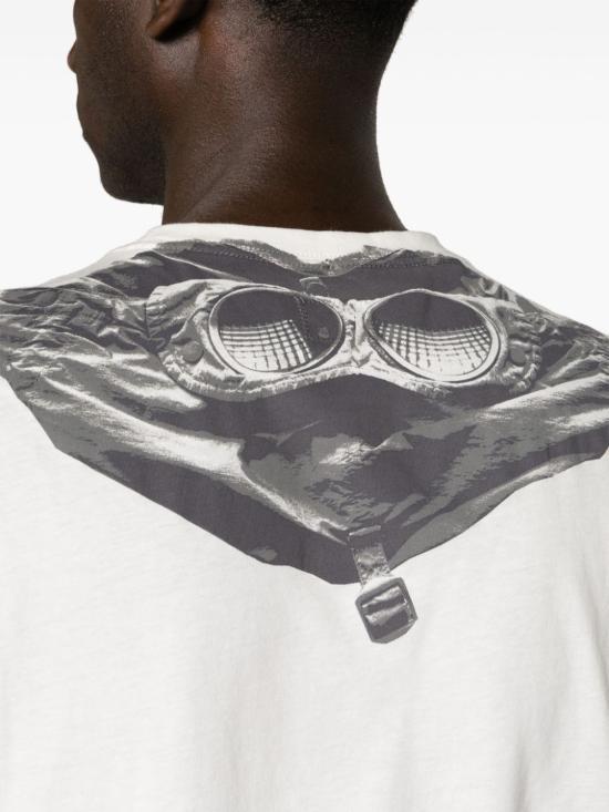 CP Company Gauze White Short Sleeve T-Shirt 16CMTS044 A005100W103
