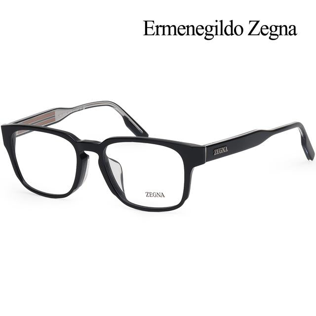 Zegna Acetate Full-Rim Eyeglasses Unisex Black Fashion Frame EZ5262 F 001