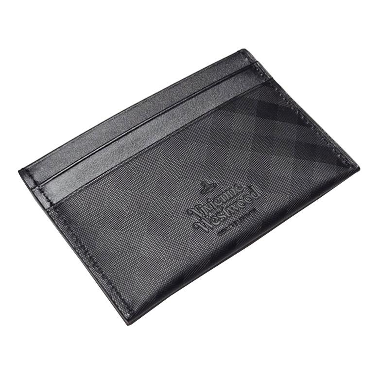 Vivienne Westwood Metal Logo Flat Card Holder Wallet Unisex 5403000FM L009A N401