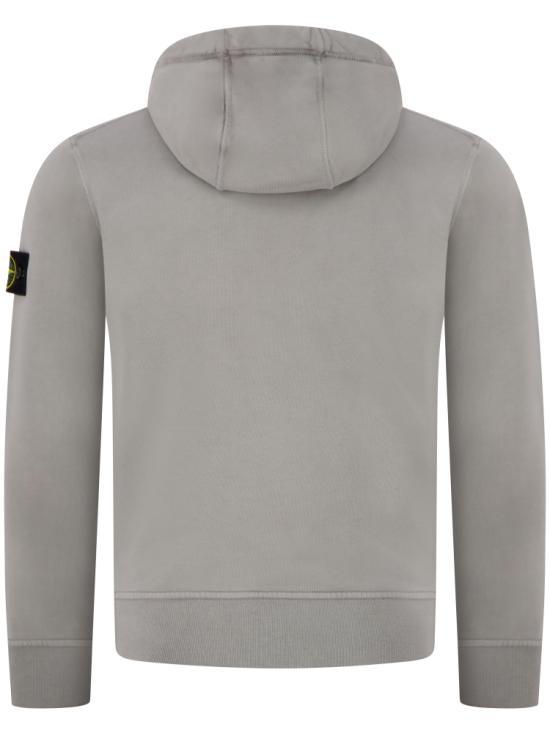 STONE ISLAND Organic Cotton Fleece Regular Fit Hooded Sweatshirt Women