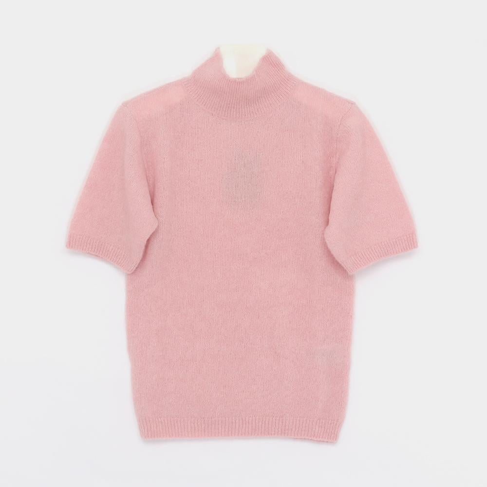 A.P.C. Eddy Alpaca Wool Blend Short-Sleeve Turtleneck Sweater W WPABE F23343 FAA