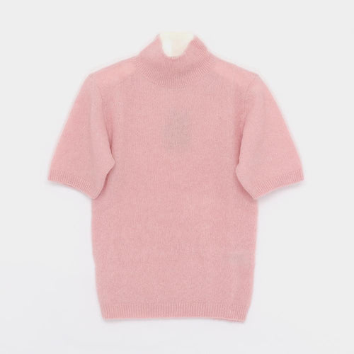 A.P.C. Eddy Alpaca Wool Blend Short-Sleeve Turtleneck Sweater W WPABE F23343 FAA