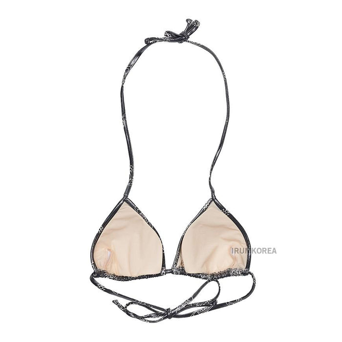 Vivienne Westwood Women’s Logo Pattern Bikini Swimsuit Black