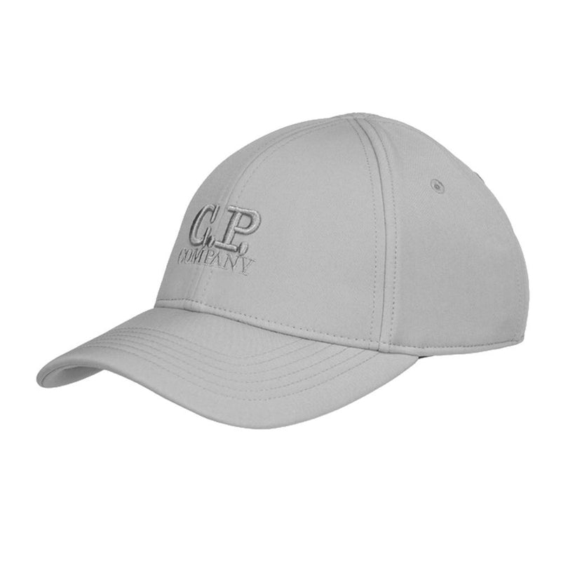 CP Company Logo Embroidered Cotton Cap Hat Gray Men