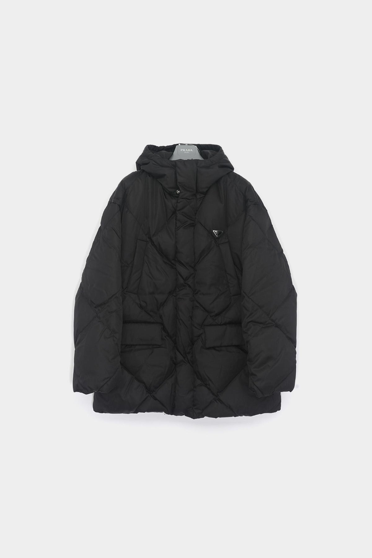 PRADA Re-Nylon Oversized Hooded Down Puffer Jacket Men SGC582 1WQ8 F0002