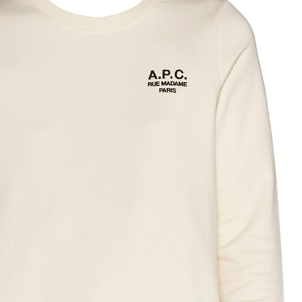 A.P.C. Sky Blue Logo Embroidered Sweatshirt