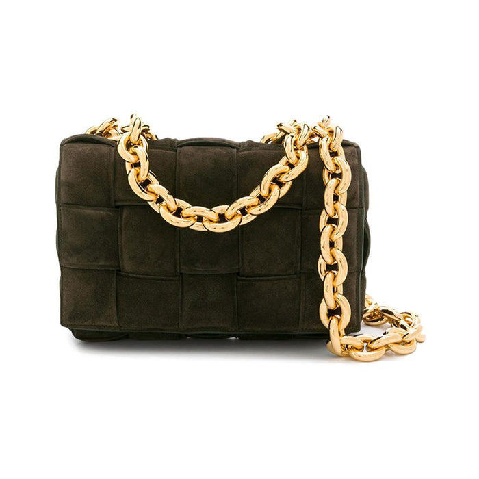 Bottega Veneta Brown Chain Cassette Shoulder Bag