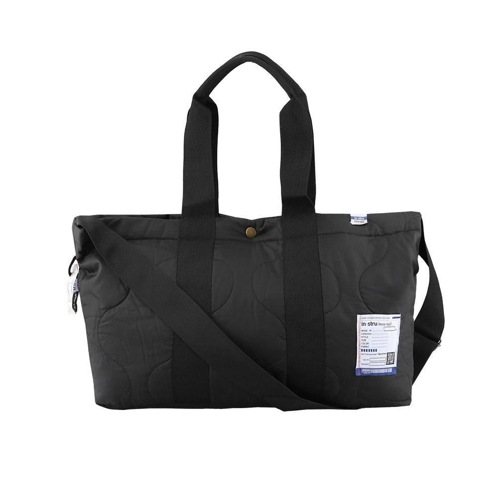 Maison Mihara Yasuhiro Black Quilted Ripstop Tote Bag