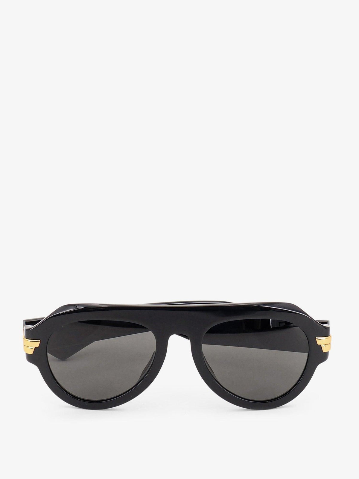 Bottega Veneta Black Acetate Square Sunglasses