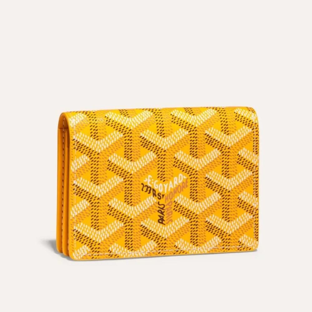 GOYARD Goyardine Canvas Card Holder Unisex Business Card Wallet