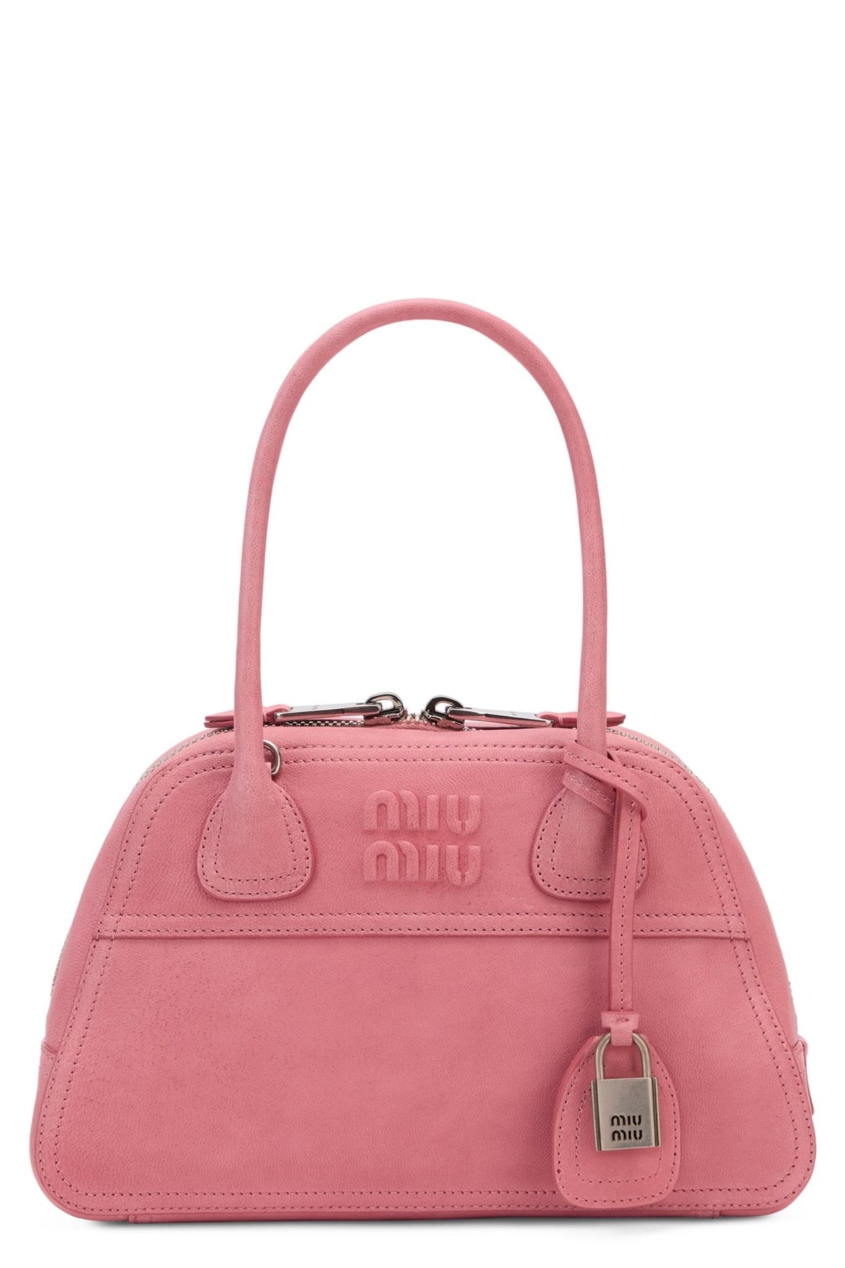 Miu Miu Navy Leather Tote Bag