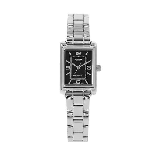 Casio Analog Square Women’s Metal Watch Silver Tone