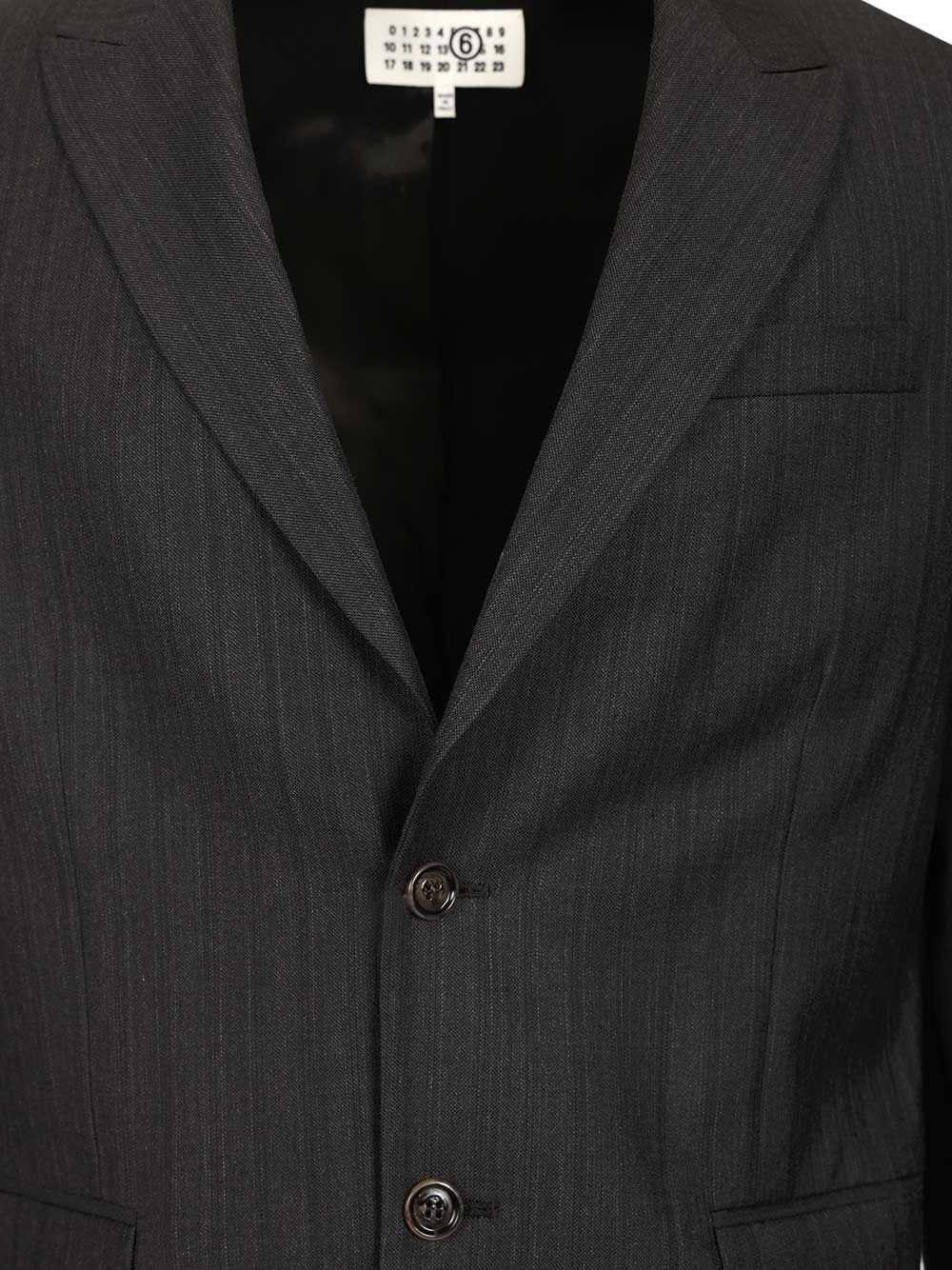 Maison Margiela Black Wool Suit Jacket