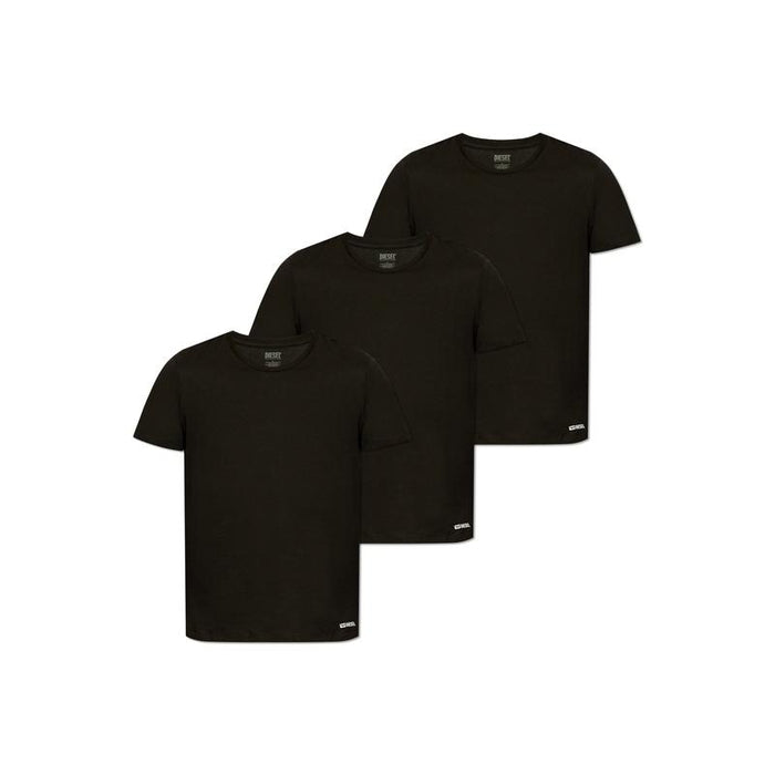 DIESEL Men’s Short Sleeve T-Shirts 3-Pack Navy Cotton Crewneck