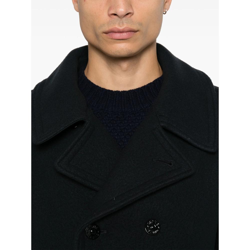 STONE ISLAND Black Cotton Zip Jacket