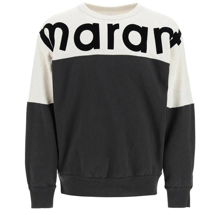 Isabel Marant Fleece Crewneck Sweatshirt Gray Men