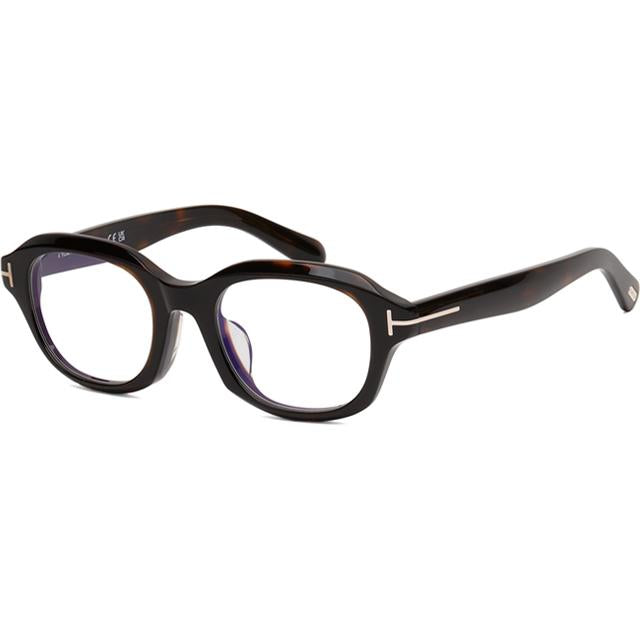 TOM FORD Blue Light Blocking Thick Tortoise Horn-Rim Asian Fit Glas TF6005DB 052