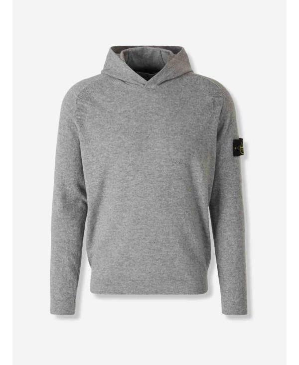 STONE ISLAND Light RWS Geelong Wool Hooded Sweater 5100015 S00B4 V0M6B