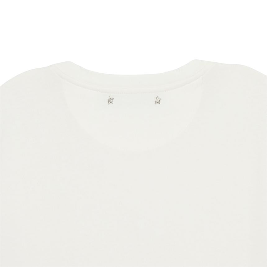 GOLDEN GOOSE Men’s Short Sleeve T-Shirt White Cotton