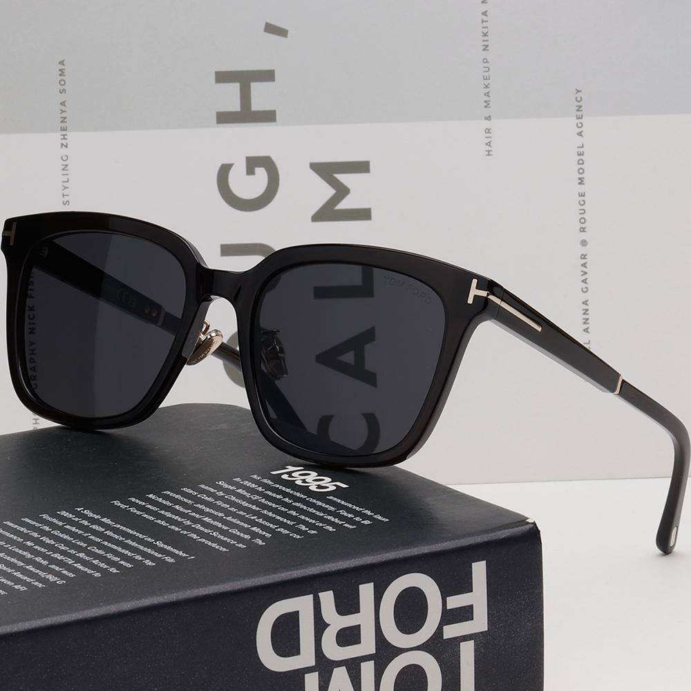 TOM FORD Black Acetate Unisex Asian Fit Sunglasses TF1245 K 20A