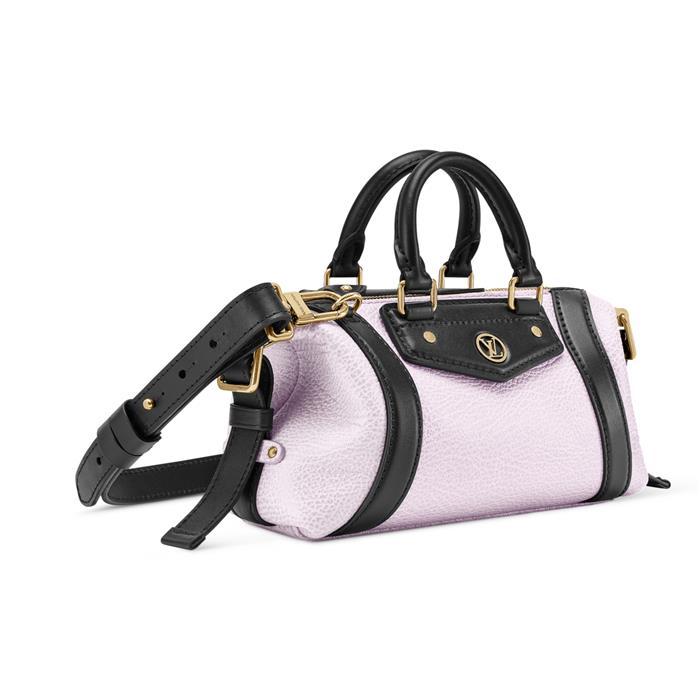 Louis Vuitton Black Leather Nano LV Biker Shoulder Bag