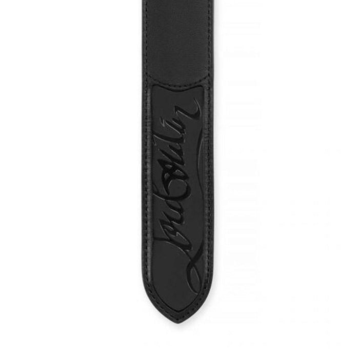 Christian Louboutin Loubispikes Black Leather Spike Belt