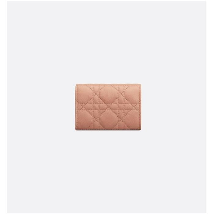 DIOR Caro Glycine Leather Compact Wallet S5132UWHC