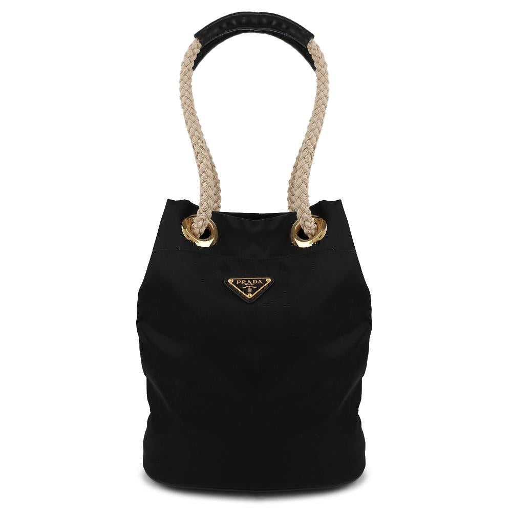 PRADA Re-Nylon Mariner Small Bucket Bag Black Shoulder Bag