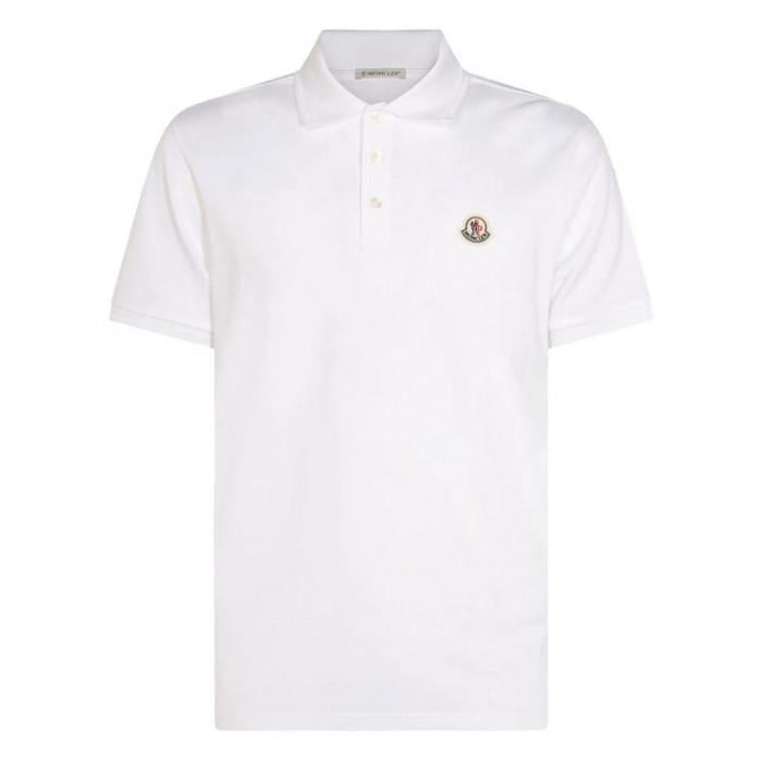 Moncler Men's Logo Patch Cotton Pique Polo Shirt 8A00011 84556 002