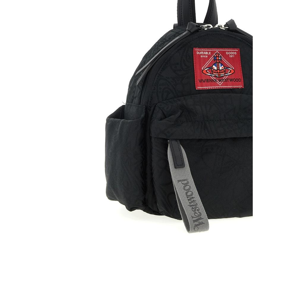 Vivienne Westwood George Small Backpack Black Leather