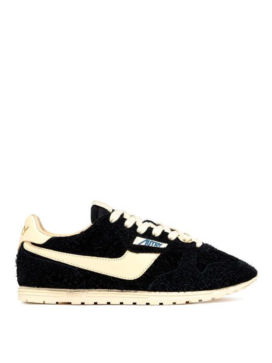 AUTRY WINDSPIN Leather Sneakers Black Women