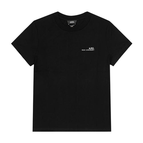 A.P.C. Black/White COHBO Graphic Short Sleeve T-Shirt