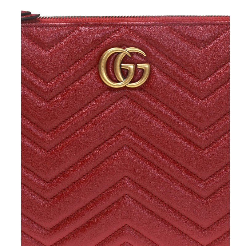GUCCI GG Marmont Clutch Bag Gold-Tone Hardware 525541 6438