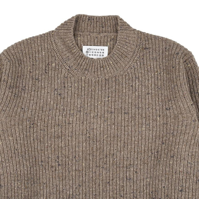 Maison Margiela Back Stitch Wool Crewneck Sweater for Men