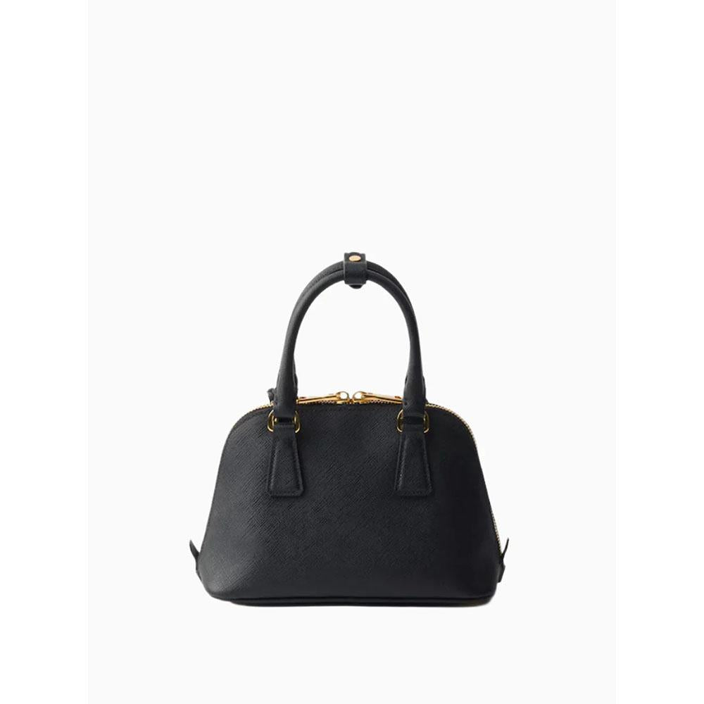 PRADA Promenade Mini Tote Bag Black Leather Women’s