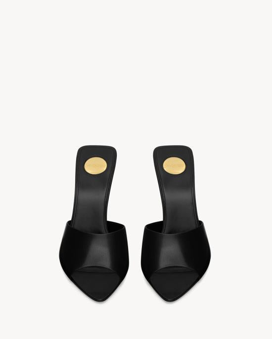 Saint Laurent Black Leather Pump Heels 806669 AACSQ 1000