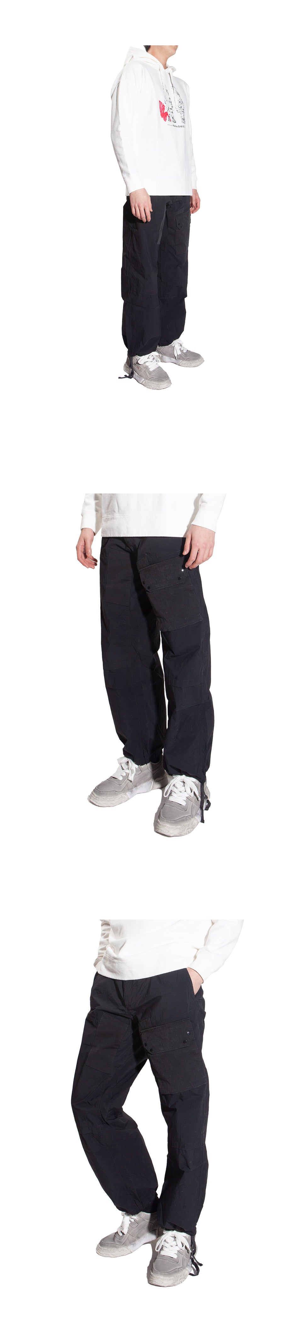Ten C Men's Garment Dyed Tactel Cargo Pants 22CTCUP04162 999