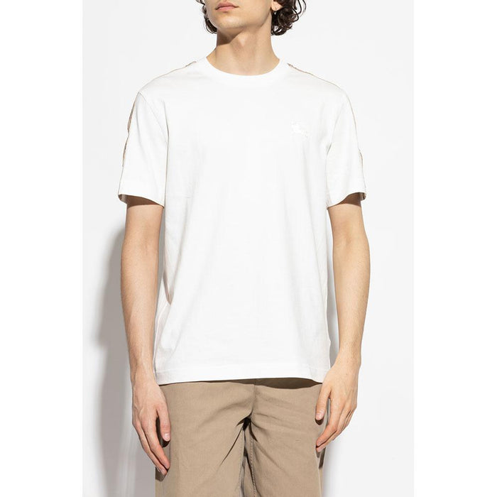 BURBERRY Check Trim Short Sleeve T-Shirt for Men