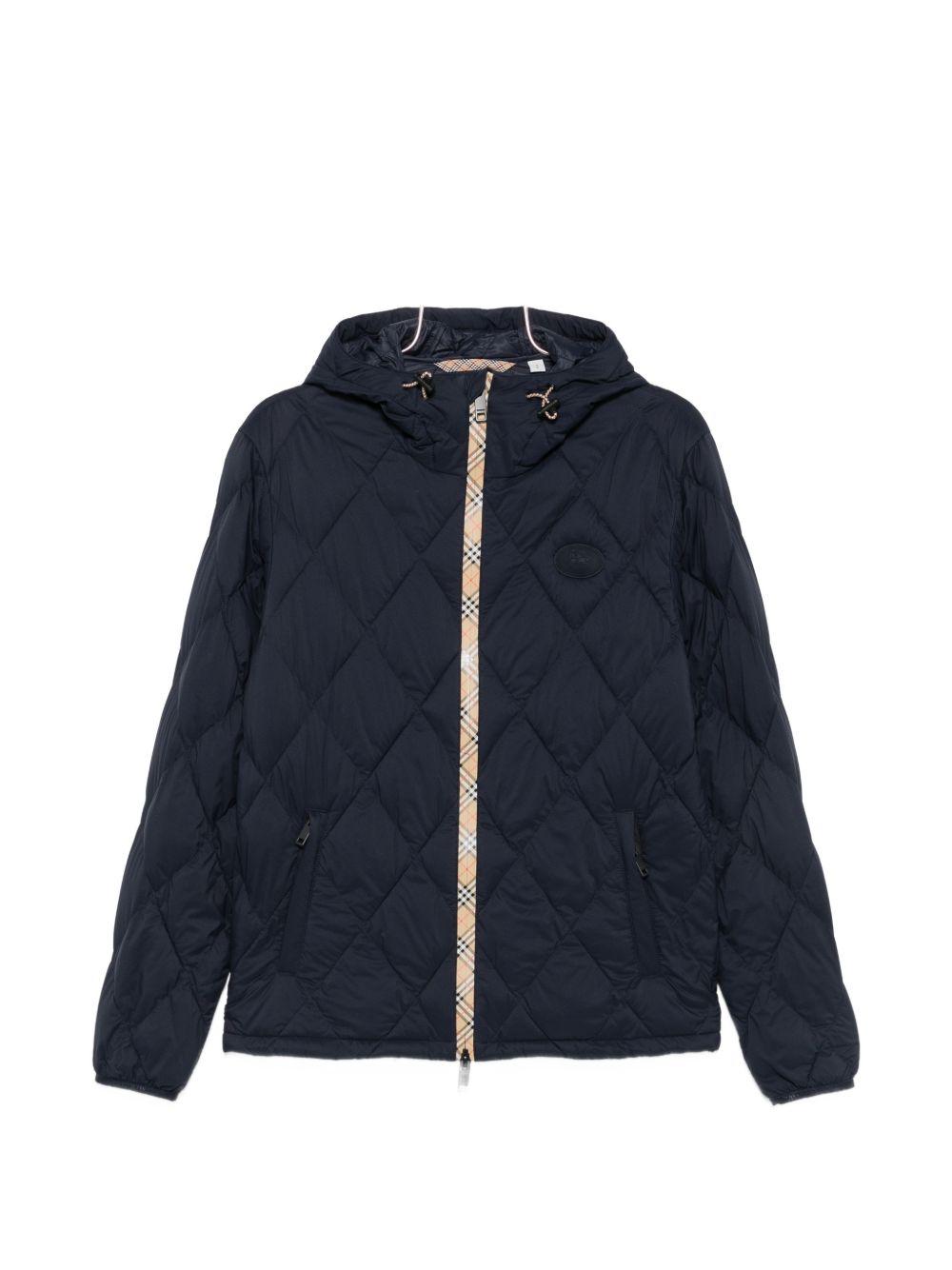 BURBERRY Black Down Puffer Jacket for Men