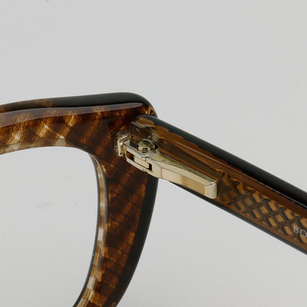 Bottega Veneta Translucent Acetate Horn-Rim Eyeglass Frames Unisex