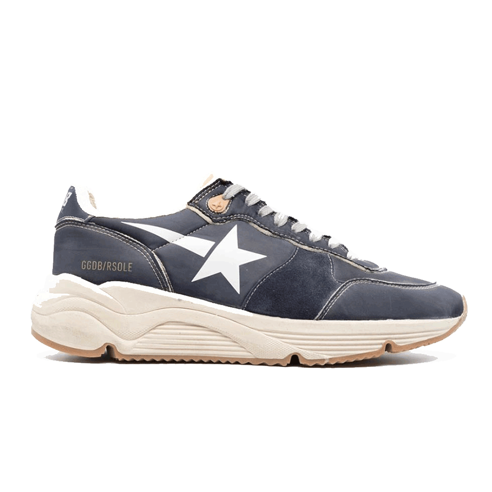 GOLDEN GOOSE Running Sole Leather Star Men’s Low-Top Sneakers