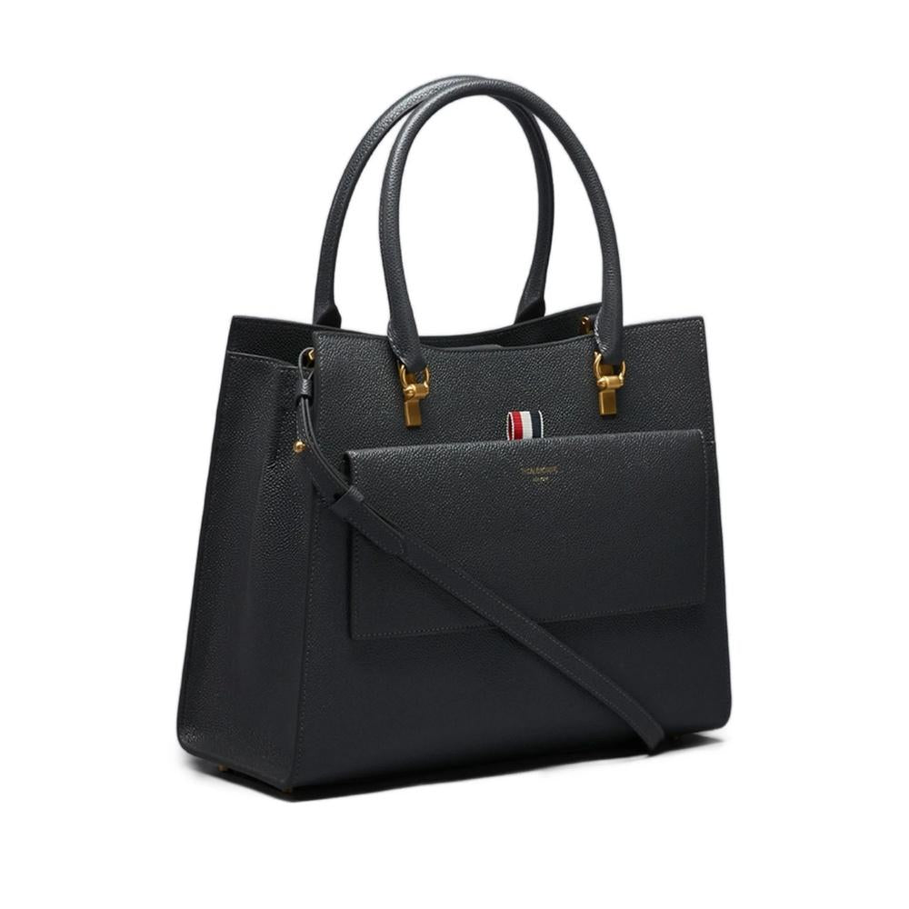 THOM BROWNE Pebble Grain Medium Duet Tote Bag