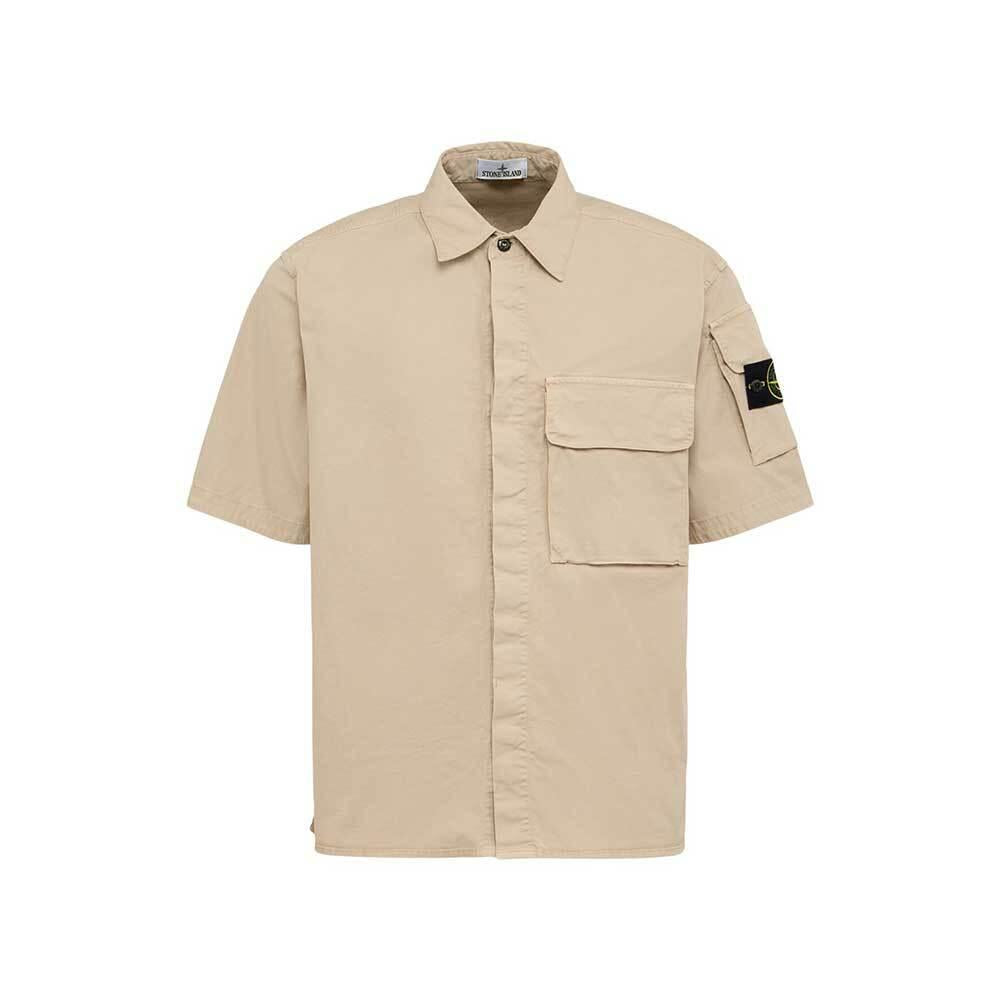 STONE ISLAND Desert Short-Sleeve Overshirt Jacket for Men