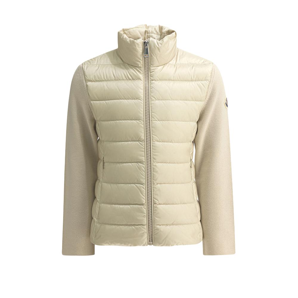 Moncler Women’s Logo Patch Knit-Mix Lightweight Puffer Cardiga 9B00005 M1122 20C