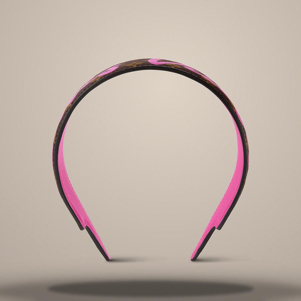 Louis Vuitton LV Script Pink Headband M5395A